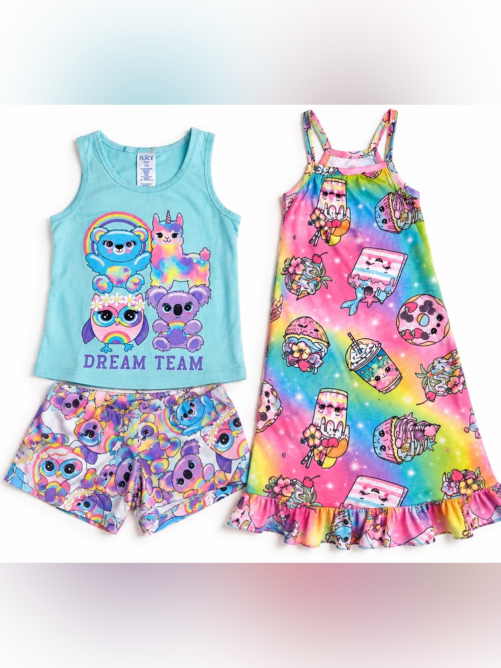 The Children’s Place Girls Pajama Sets Size 7/8 – Set of 2